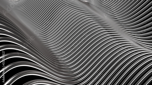 Wallpaper Mural Abstract waves 3D rendering background Torontodigital.ca