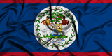 Illustration of Belize flag