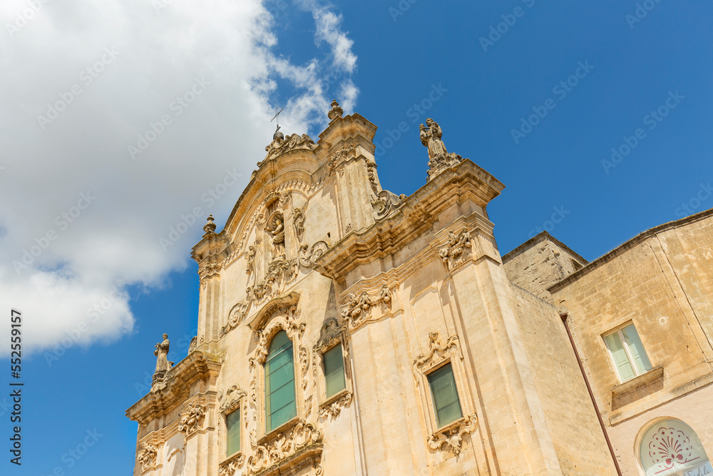 Church of Saint Francis of Assisi (San Francesco d'Assisi) in Matera, Italy.