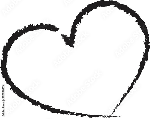 Vector hearts set. Hand drawn.