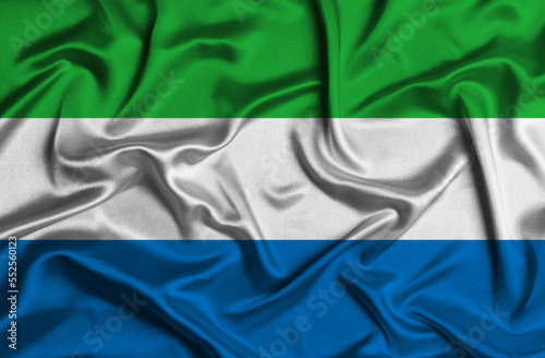 Illustration of Sierra Leone flag