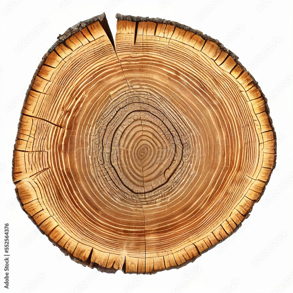 Fototapeta premium Wooden cutting board on white background