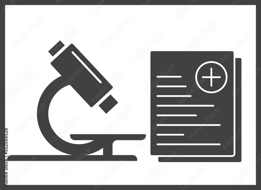 Clinical analysis check icon, laboratory icon black vector Clinical analysis check icon, laboratory icon black vector