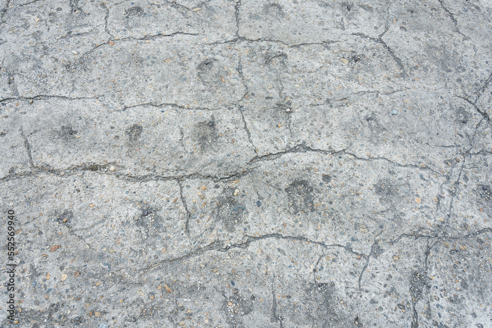 Damaged asphalt texture for background, wallpaper