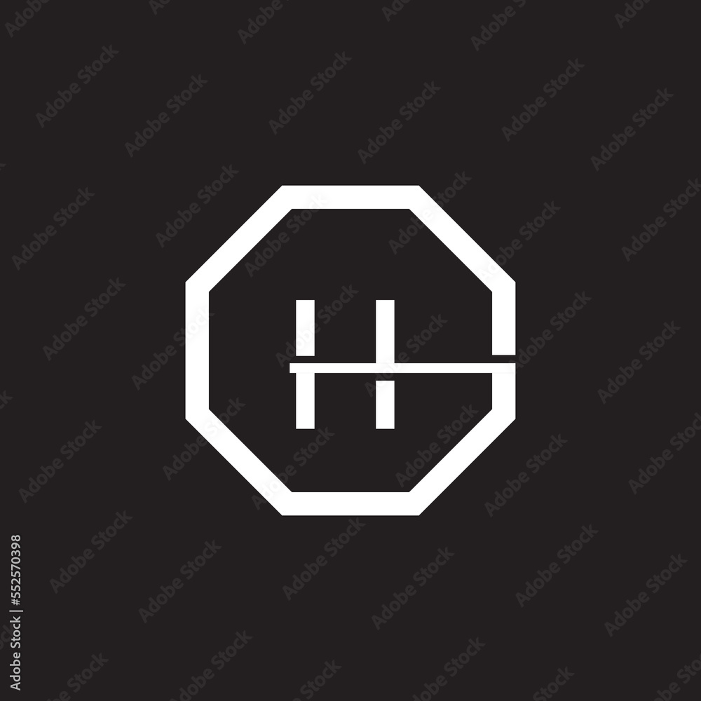 letter icon H holograms modern and simple logo icon. letter icon H holograms modern and simple logo icon.