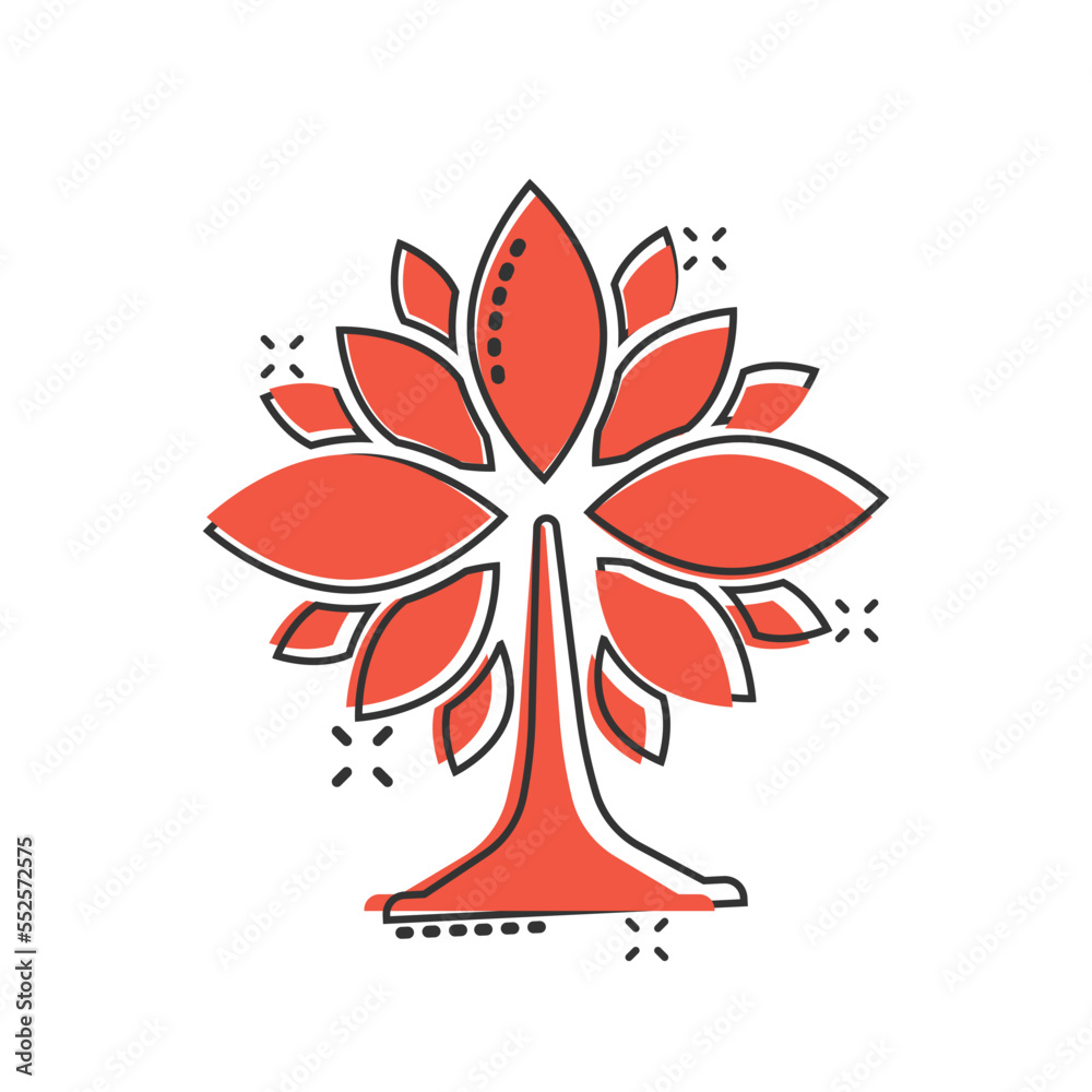 Leaf icon in comic style. Plant cartoon vector illustration on white isolated background. Flower splash effect sign business concept. Leaf icon in comic style. Plant cartoon vector illustration on white isolated background. Flower splash effect sign business concept.