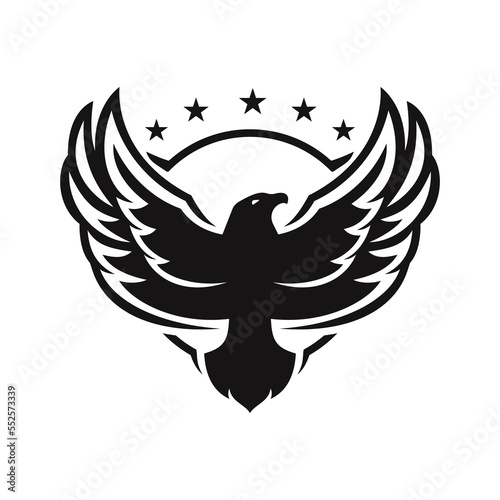 Eagle logo, bird military logo concept