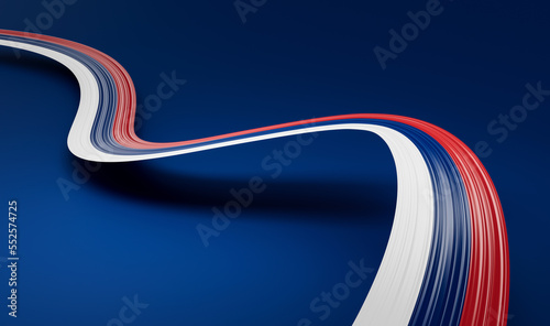 Serbian flag wavy abstract background. 3d illustration.