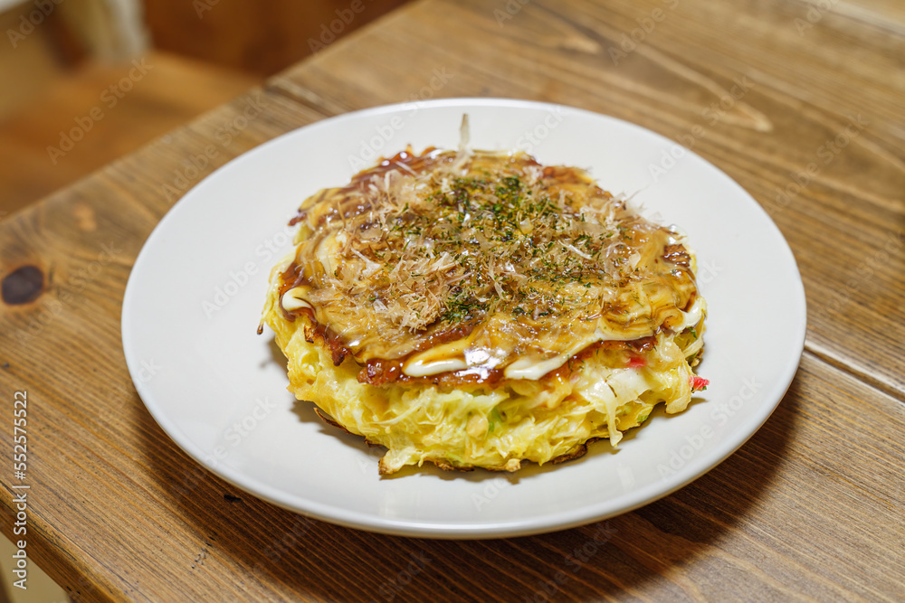 ホットプレートで作るお好み焼き