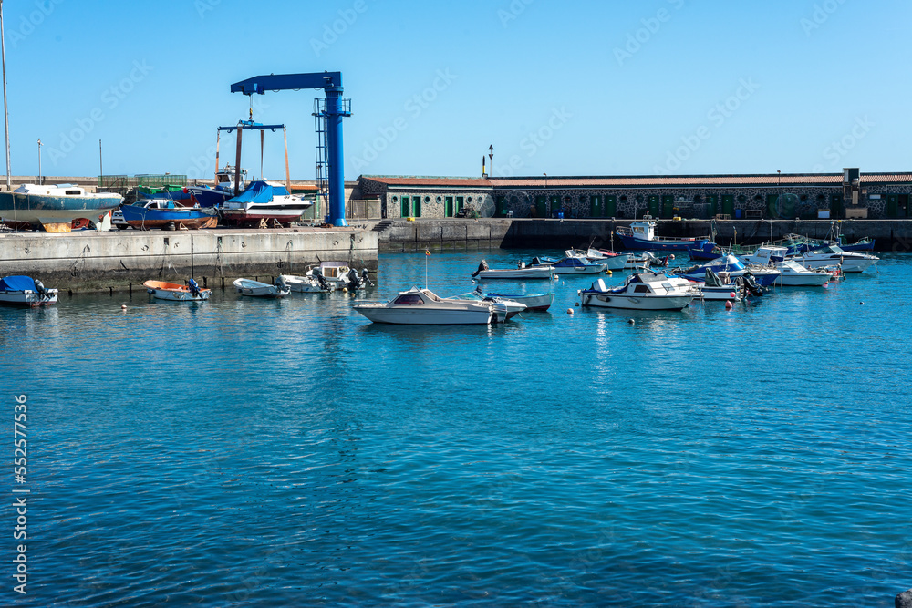 Naklejka premium Port of Candelaria city in Tenerife. Canary Islands. Spain.