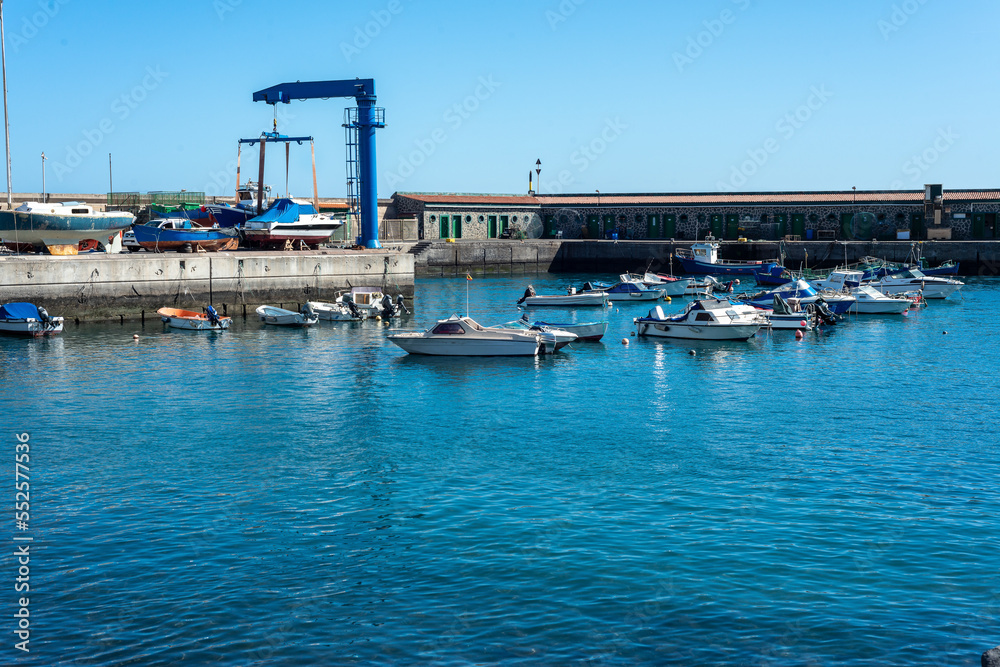 Port of  Candelaria city  in Tenerife. Canary Islands. Spain.