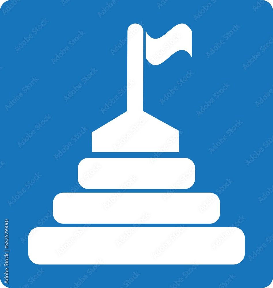 Level icon, performance concept icon blue vector Level icon, performance concept icon blue vector
