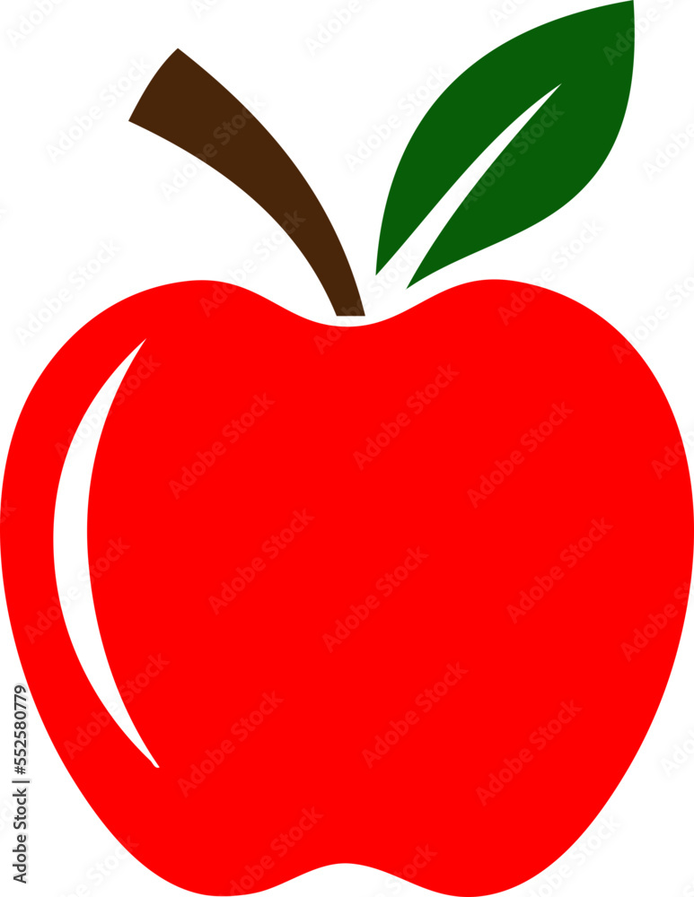 apple layered svg vector cutfile for cricut and silhouette Stock Vector