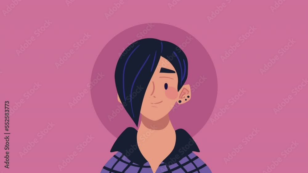young woman avatar character animation young woman avatar character animation