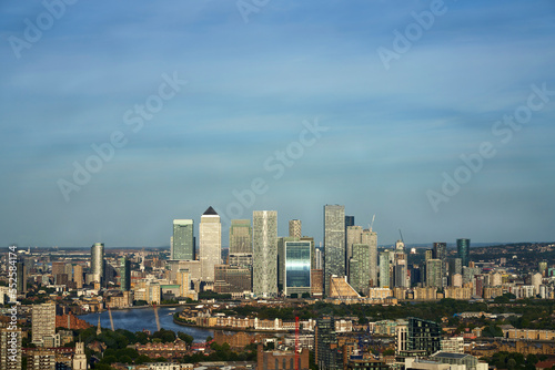 London city office buildings and skyscrapers panorama skyline