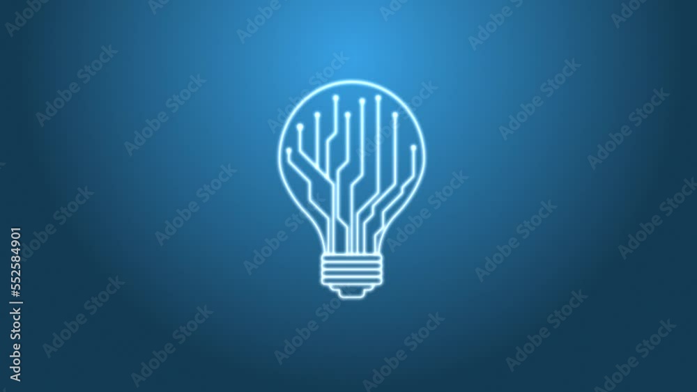 Light bulb idea network concept Light bulb idea network concept
