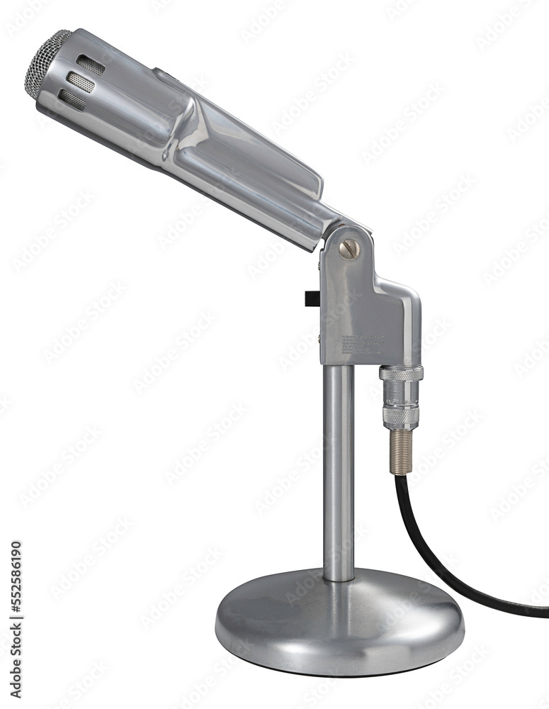 Desktop microphone from the 1960s (PNG) Desktop microphone from the 1960s (PNG)
