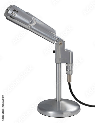 Desktop microphone from the 1960s (PNG)