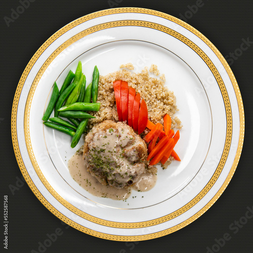 Healthy food, keto diet, diet lunch concept. Top view 