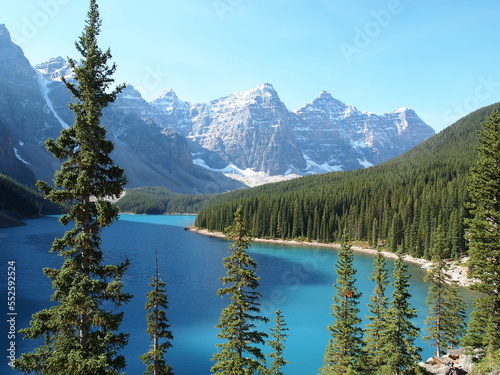 カナダのロッキー山脈、バンフの景観