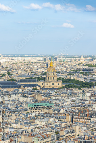 Golden dome of the Hotel des Invalides and rooftops of Paris, France © JeanLuc Ichard