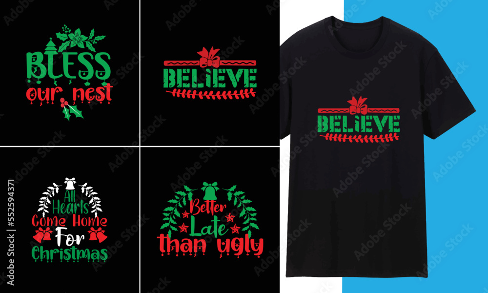 Christmas Bundle T shirt Design