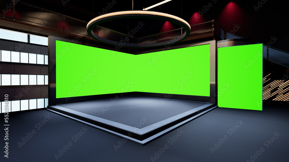 VIRTUAL STUDIO - GREENSCREEN Stock Photo | Adobe Stock