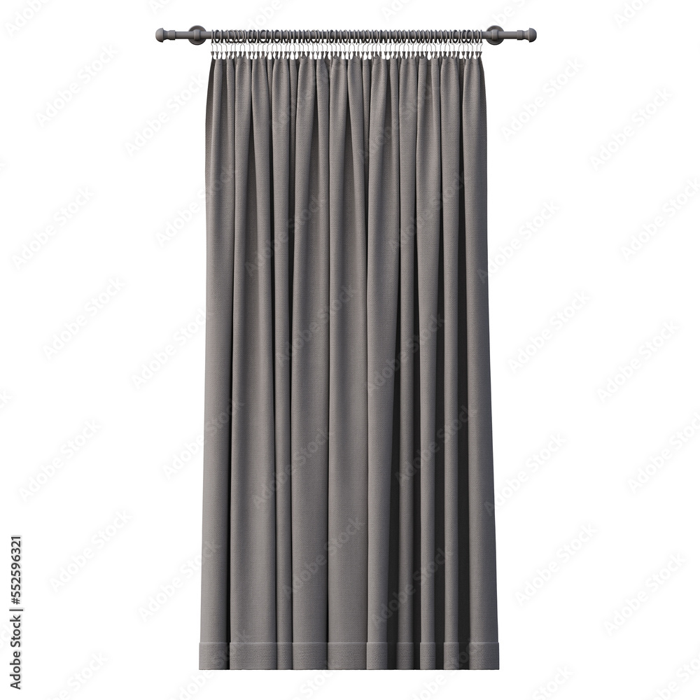 curtain isolated on a transparent background, 3D illustration, cg render curtain isolated on a transparent background, 3D illustration, cg render