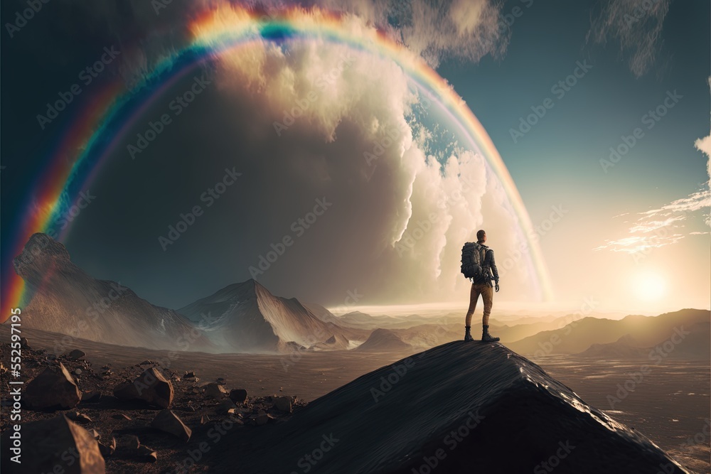 Digital illustration about climber on the mountain. Digital illustration about climber on the mountain.
