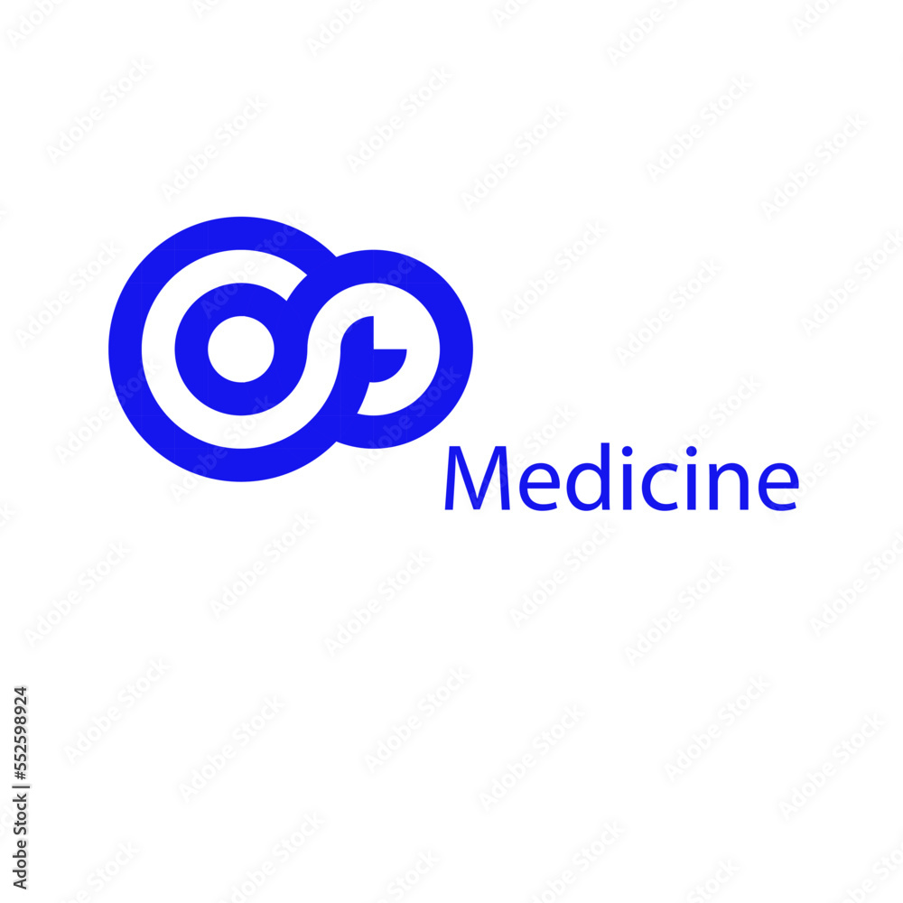 abstract logo design medical organization