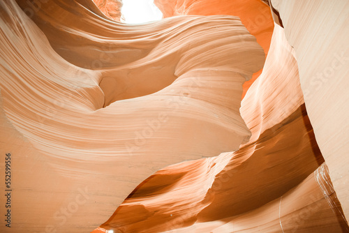 Hiking in the fairytale landscape of lower antelope canyon