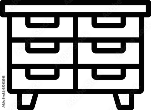 Drawers Vector Icon Design Illustration