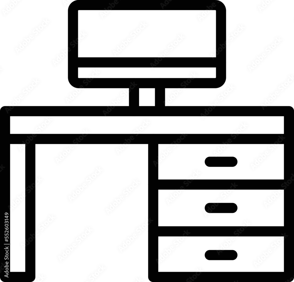 Workspace Vector Icon Design Illustration Workspace Vector Icon Design Illustration
