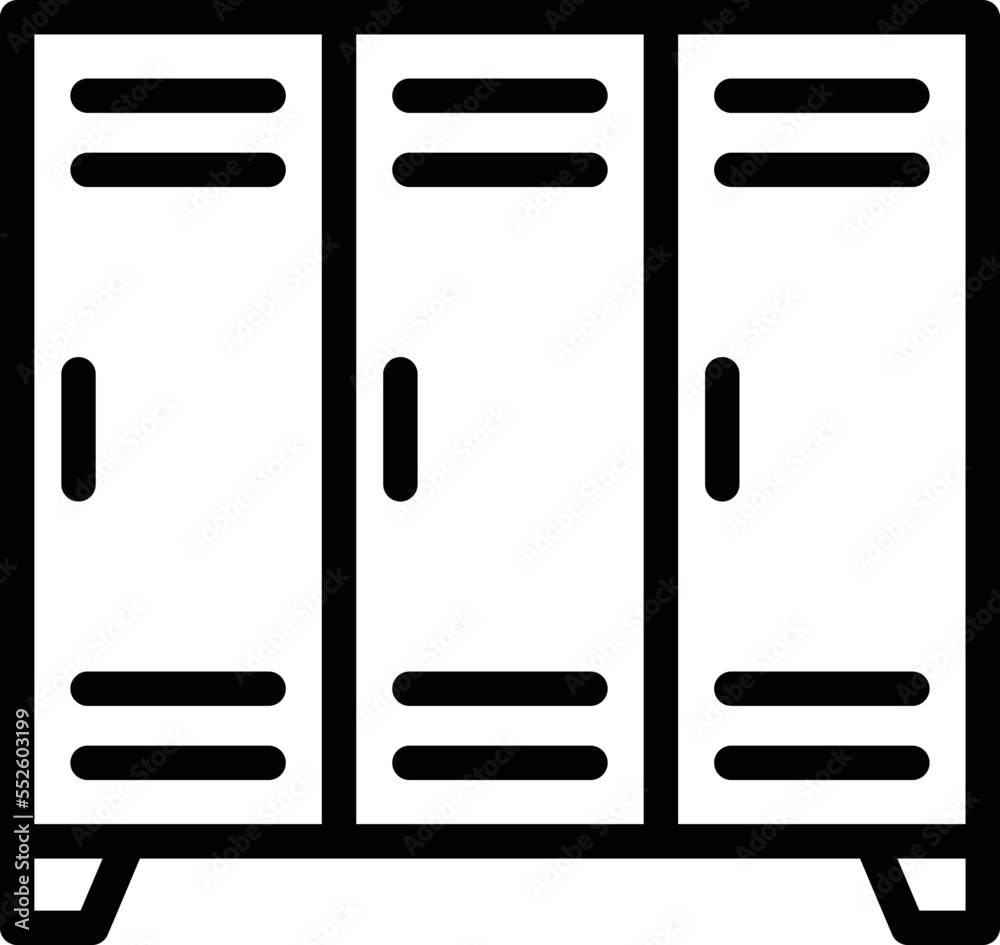 Locker Vector Icon Design Illustration Locker Vector Icon Design Illustration