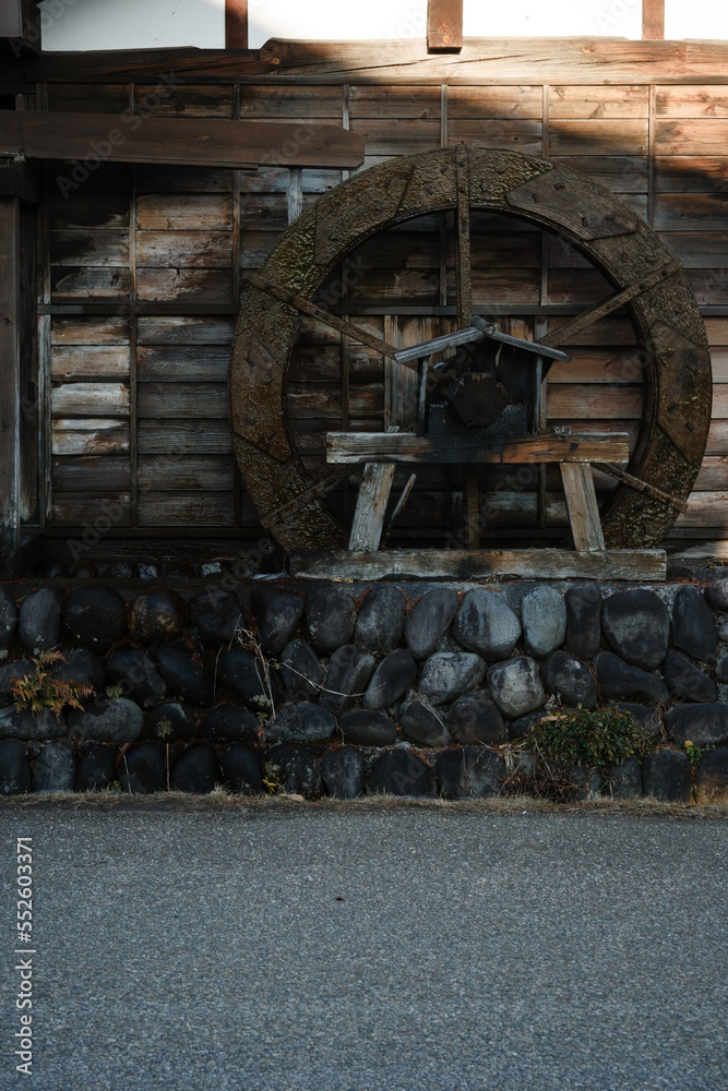 Japanese waterwheel SUISYA sets mill barn KOYA in Minakami, Gunma | 水車と小屋・たくみの里