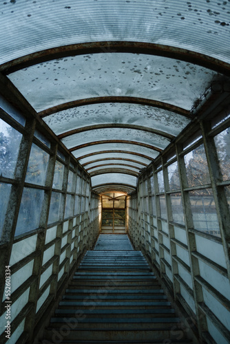 old overpass sets faint light at Minakami, Gunma | 陸橋と仄かな灯り photo