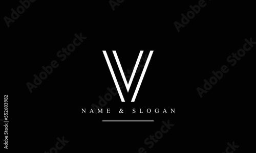 VV, V abstract letters logo monogram photo