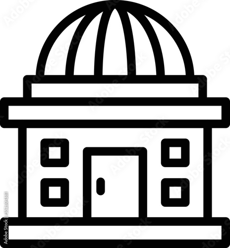 Embassy Vector Icon Design Illustration