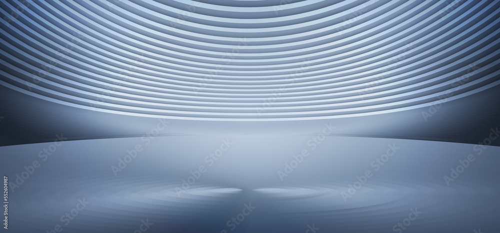 3D rendering of metallic silver texture shows the exhibition's future spatial background 3D rendering of metallic silver texture shows the exhibition's future spatial background