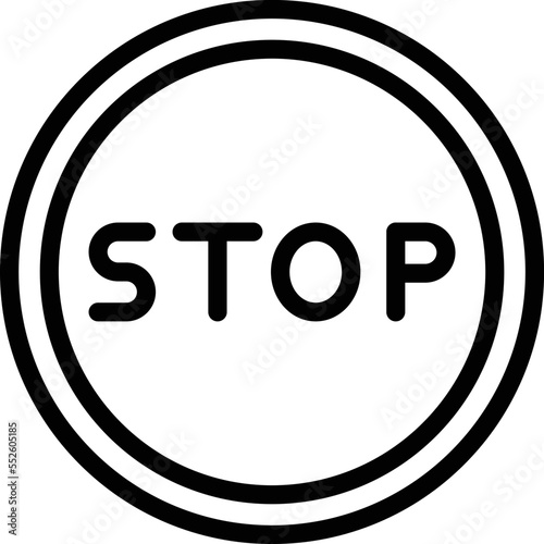 Stop Vector Icon Design Illustration