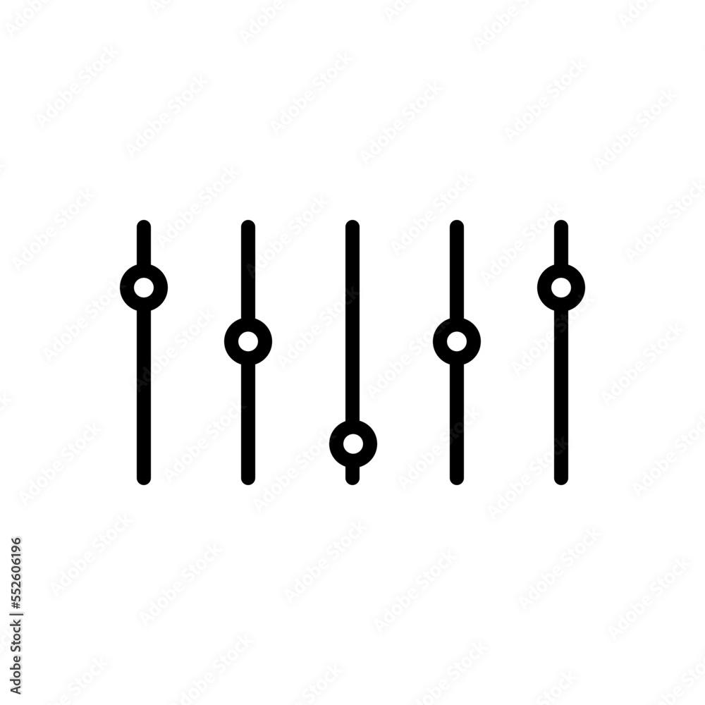 Mixer audio icon vector logo design template Mixer audio icon vector logo design template