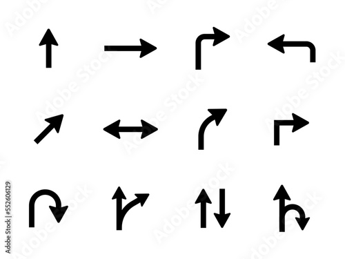 Arrows set vector collection. Arrow icon. Arrow. Cursor simple arrows. on a white background vector illustration
