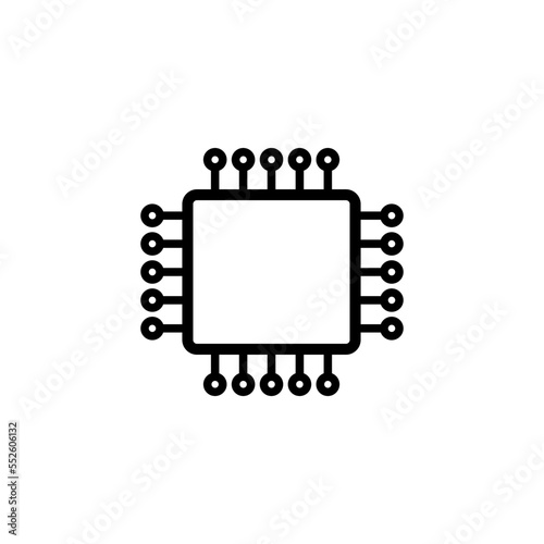 Circuit icon vector logo design template