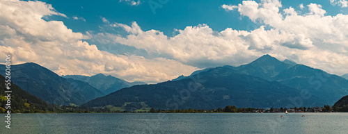 Beautiful alpine summer view at the famous Zeller See lake, Zell am See, Salzburg, Austria
