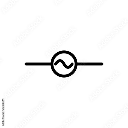 Electrical sign icon vector logo design template