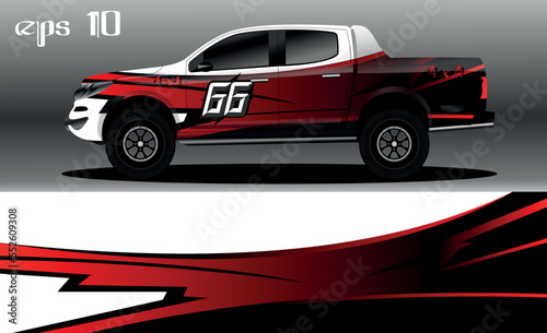 abstract background design for car wrap of 4x4 truck  rally  van  suv and other cars