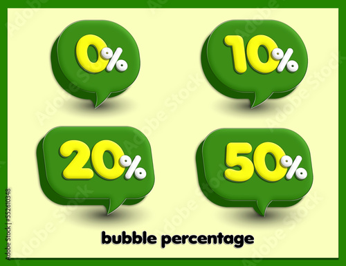 vector bubble speech sale discount 0%,10%,20%,50% price flashsale green and yellow, for herbal shop, herbal product, vegetarian