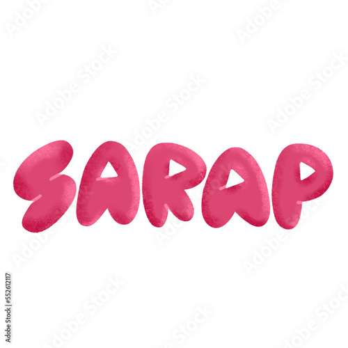 Lettering of the Filipino word 