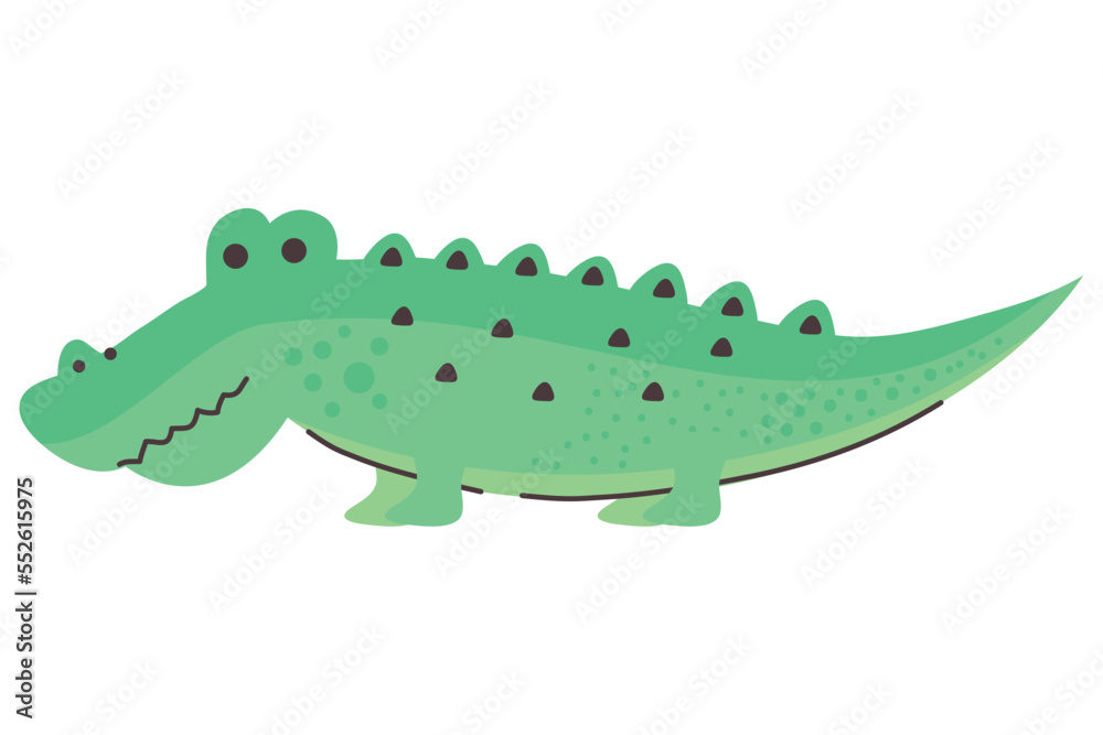 Fototapeta premium cute crocodile animal