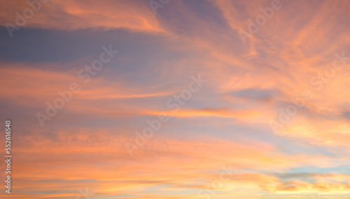dreamy sunset scenery with colorful cloudscape in the evening © SusaZoom